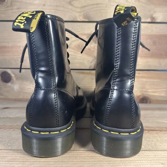 Mens Size 10 - Dr. Martens 11822 8 Eye Black Combat High Top Lace Up Boots Shoes