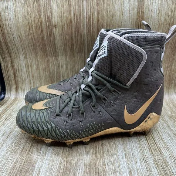 Men's Size 12.5 - Nike Force Savage Elite TD OPNG 18 Olive Football Cleats Shoes
