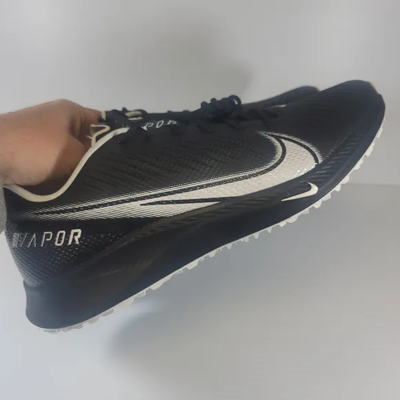 Mens Size 13 Nike Vapor Edge Pro Turf Football Black White Shoes CD0086-001