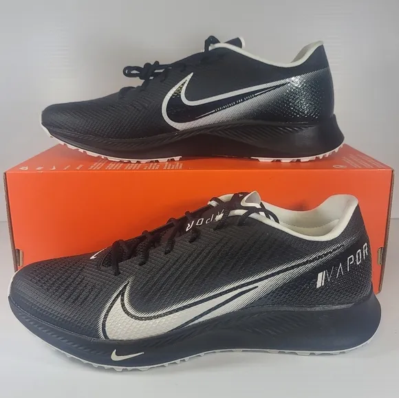 Mens Size 13 Nike Vapor Edge Pro Turf Football Black White Shoes CD0086-001