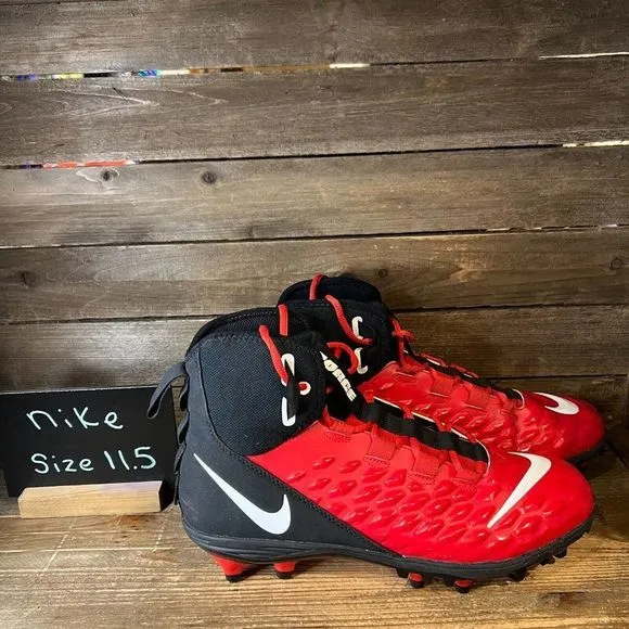 Mens Nike Force Savage Varsity 2 Red Athletic‎ Football Cleats Shoes Size 11.5 D