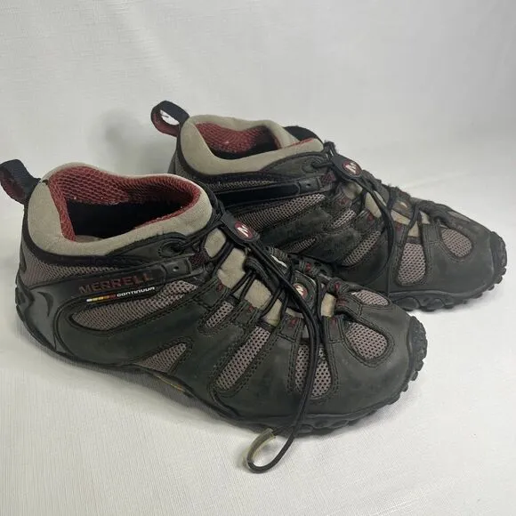 Merrell Chameleon 2 Hiking Shoes Men's Size 8.5 Stretch Black Red Outdoors Creek