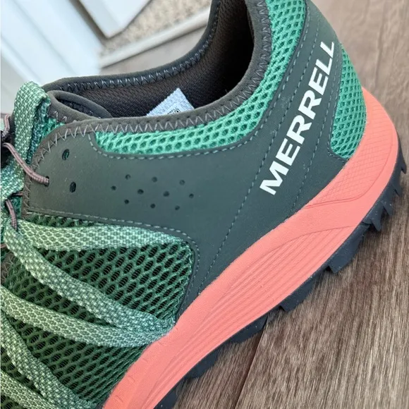 Merrell Green and Coral Hiking Shoes
