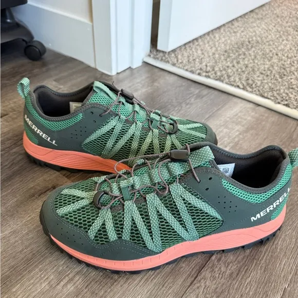 Merrell Green and Coral Hiking Shoes