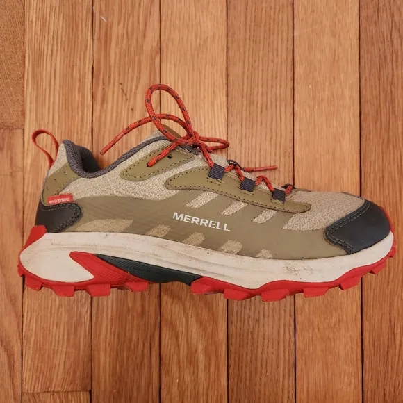 Merrell Kids' Hiking Shoes Moab Speed 2 Low Waterproof Size 6