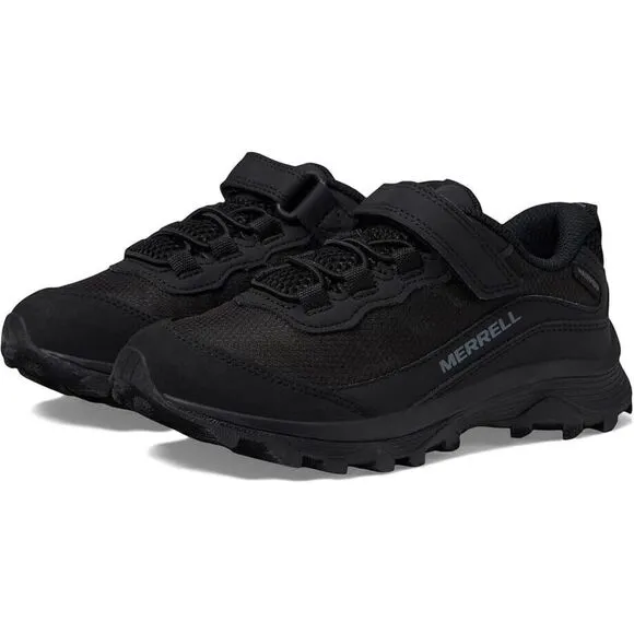 Merrell Moab Speed MK266277 Sneaker Kids 5 Black Low A/C Waterproof Shoes FZP165