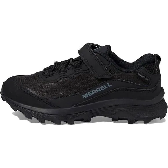 Merrell Moab Speed MK266277 Sneaker Kids 5 Black Low A/C Waterproof Shoes FZP165
