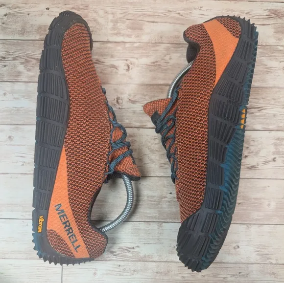 Merrell Move Glove Tennis Shoes Sneakers Orange Teal Men's 9.5