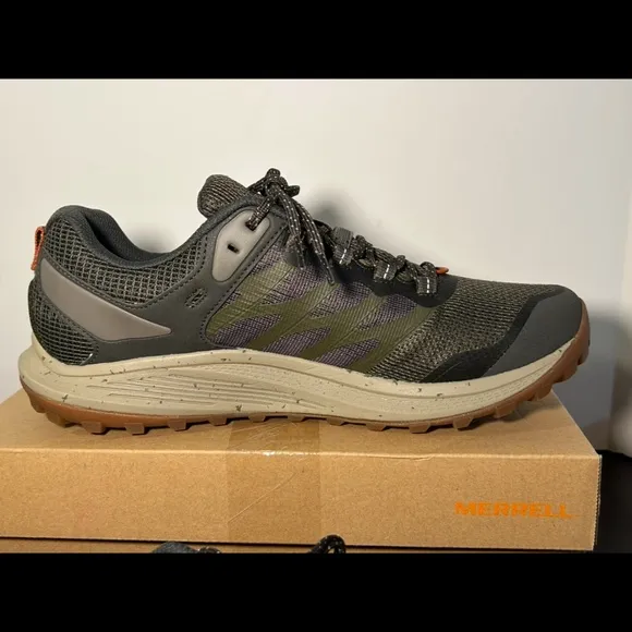 Merrell Nova 3 WP Trail Hiking/Tactical Shoes Sneakers Olive Green Mens Size 12