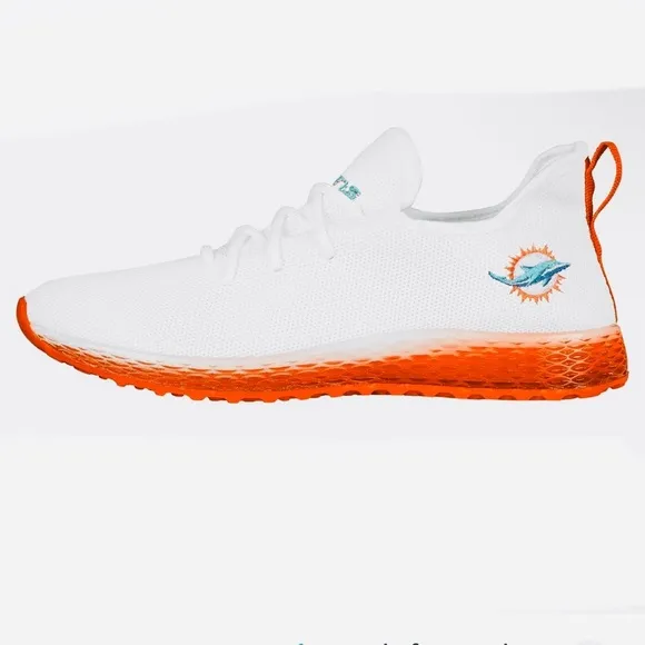 Miami Dolphins Mens NFL Sneaker Tennis Shoes