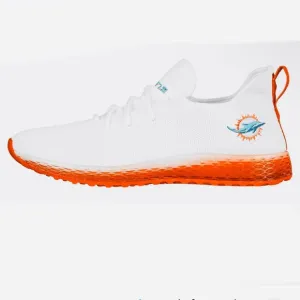 Miami Dolphins Mens NFL Sneaker Tennis Shoes