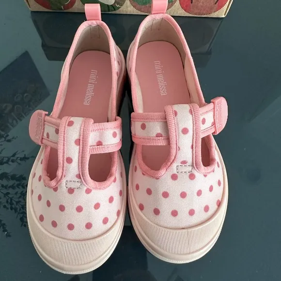 Mini Melissa, Mel Basic Print tennis shoes, Size 13