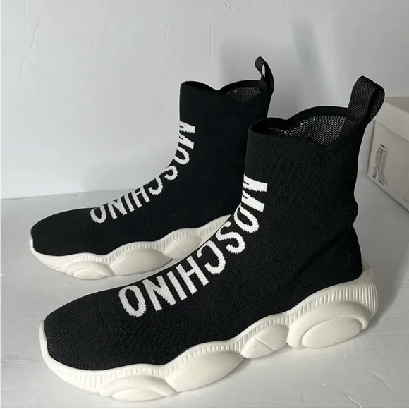 MISMATCHED Moschino High Teddy Shoes Size Women Size 9/10 Retail $465.00