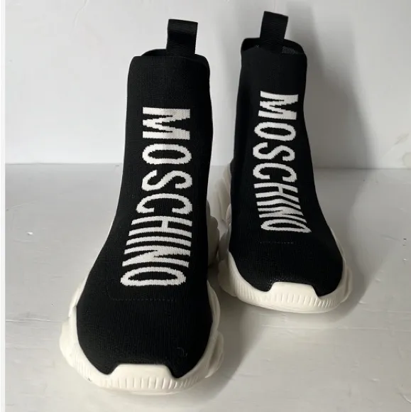 MISMATCHED Moschino High Teddy Shoes Size Women Size 9/10 Retail $465.00