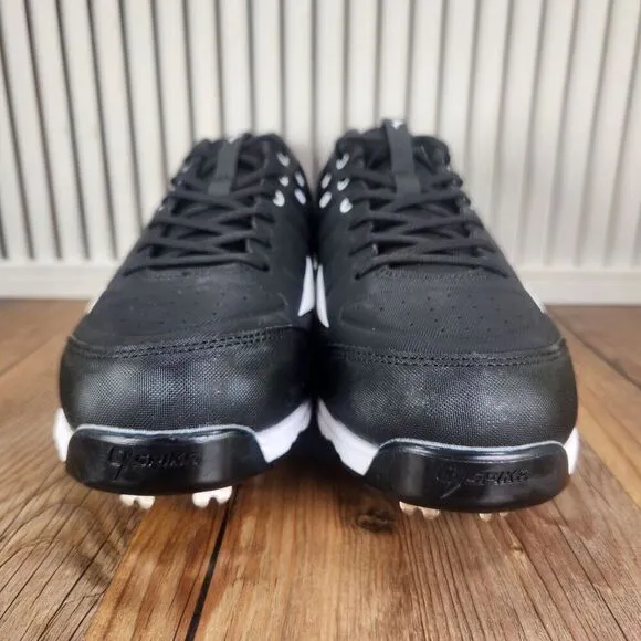 Mizuno 9-Spike Ambition 2 Mens Sz 11 Black White Athletic Metal Baseball Cleats