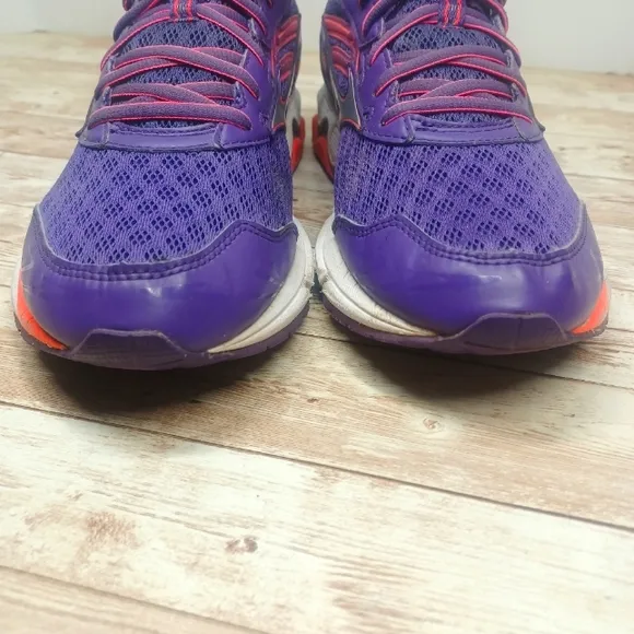 Mizuno Wave Inspire 12 Running Sneakers Tennis Shoes Purple Neon Pink Size 11