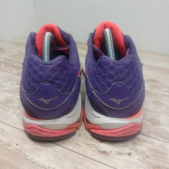 Mizuno Wave Inspire 12 Running Sneakers Tennis Shoes Purple Neon Pink Size 11
