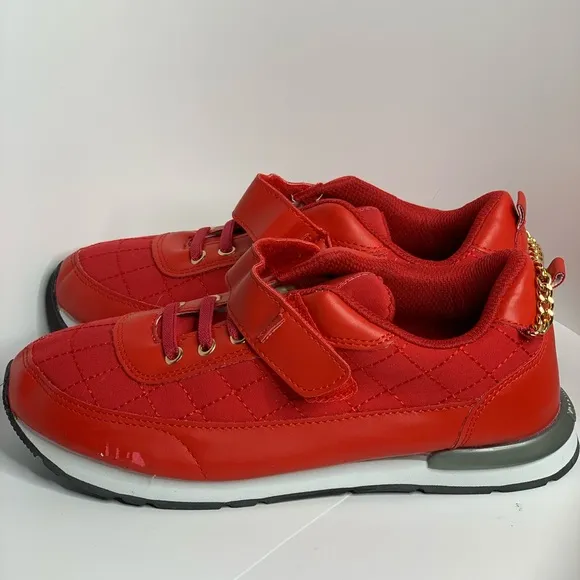 Monchino Red sneakers tennis shoes Size 5 - New -