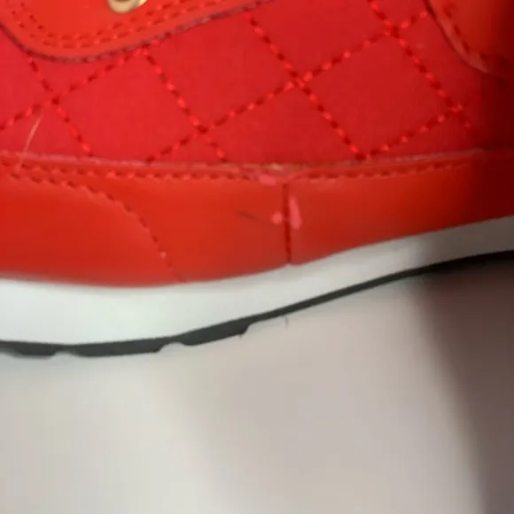 Monchino Red sneakers tennis shoes Size 5 - New -