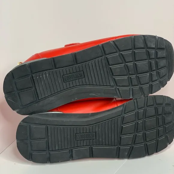 Monchino Red sneakers tennis shoes Size 5 - New -