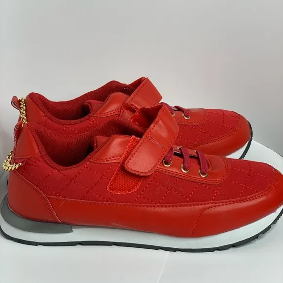 Monchino Red sneakers tennis shoes Size 5 - New -