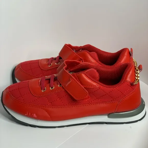 Monchino Red sneakers tennis shoes Size 5 - New -