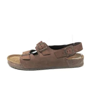 Naot Shoes Mens 14 Sandals Brown Leather Strap Slingback Open Toe Comfort