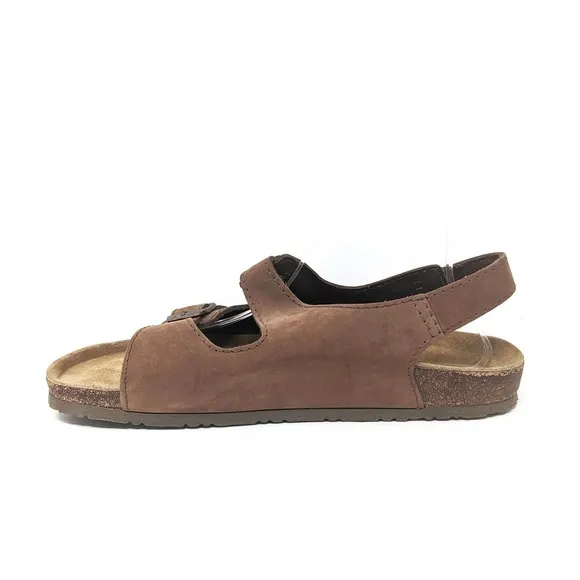 Naot Shoes Mens 14 Sandals Brown Leather Strap Slingback Open Toe Comfort