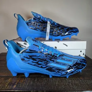 NEW Adidas Adizero 12.0 Poison Mens Size 14 Football Cleats Blue Black IG7209