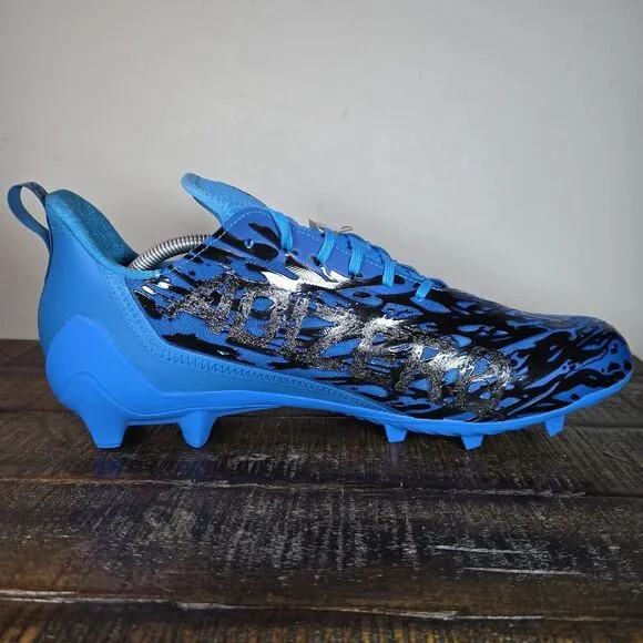 NEW Adidas Adizero 12.0 Poison Mens Size 14 Football Cleats Blue Black IG7209