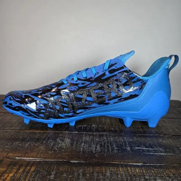 NEW Adidas Adizero 12.0 Poison Mens Size 14 Football Cleats Blue Black IG7209