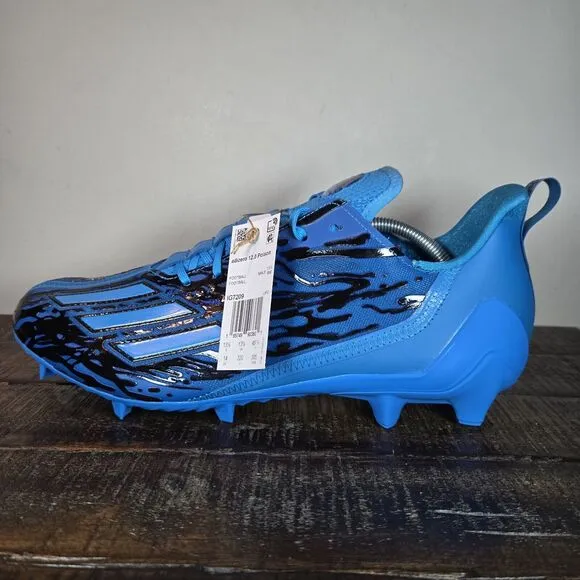 NEW Adidas Adizero 12.0 Poison Mens Size 14 Football Cleats Blue Black IG7209