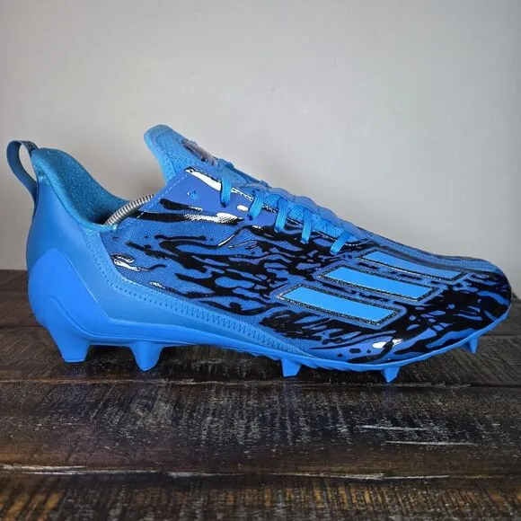 NEW Adidas Adizero 12.0 Poison Mens Size 14 Football Cleats Blue Black IG7209