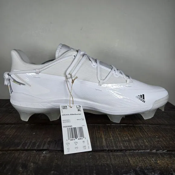 NEW Adidas Adizero Afterburner 8 Pro Mens Size 13 Baseball Cleats White H00990