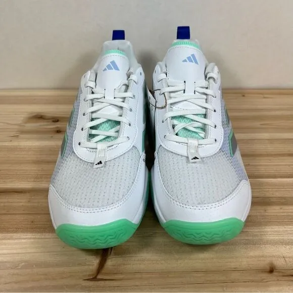 NEW Adidas Avaflash Low Tennis Shoes womens 9 cloud white silver pulse mint