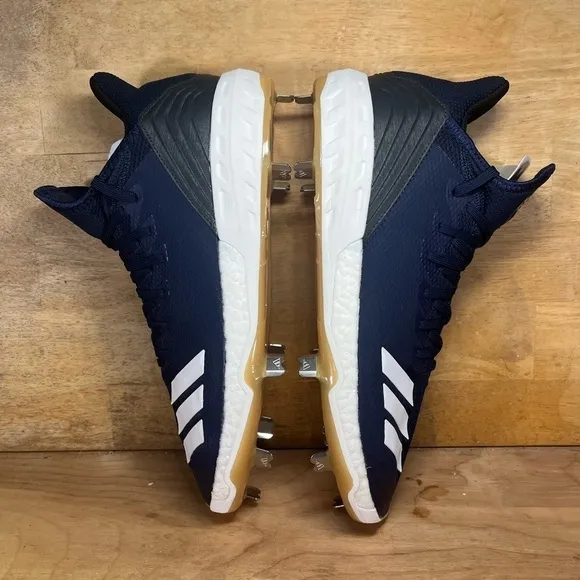 NEW Adidas Boost Icon 4 Mens Size 11 Metal Baseball Shoes Cleats Blue CG5151
