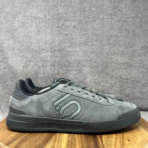 NEW Adidas FIVE TEN Sleuth DLX Mountain Bike Cycling Shoes Gray Suede Men's 12.5