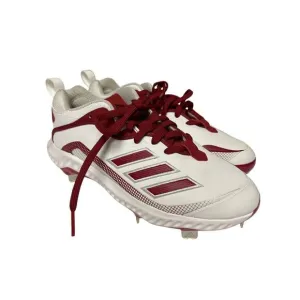 NEW! Adidas ICON Bounce Louisville Cardinals White Red Cleats Shoes Size 7