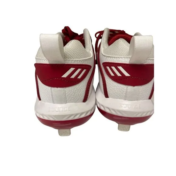NEW! Adidas ICON Bounce Louisville Cardinals White Red Cleats Shoes Size 7