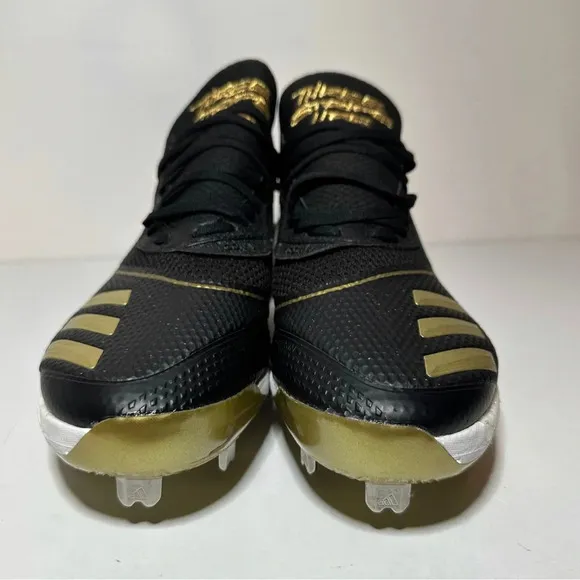 NEW Adidas Icon V Baseball Cleats Black Gold G28237 Size M 9 NWOB (238 Box 27)
