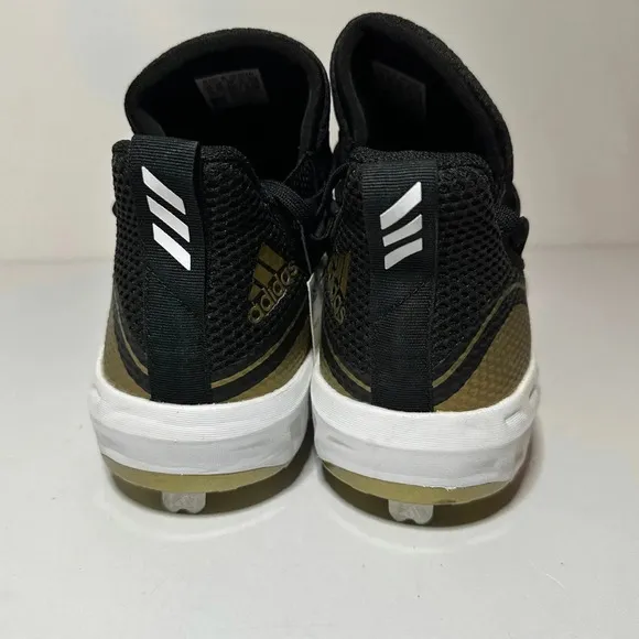 NEW Adidas Icon V Baseball Cleats Black Gold G28237 Size M 9 NWOB (238 Box 27)