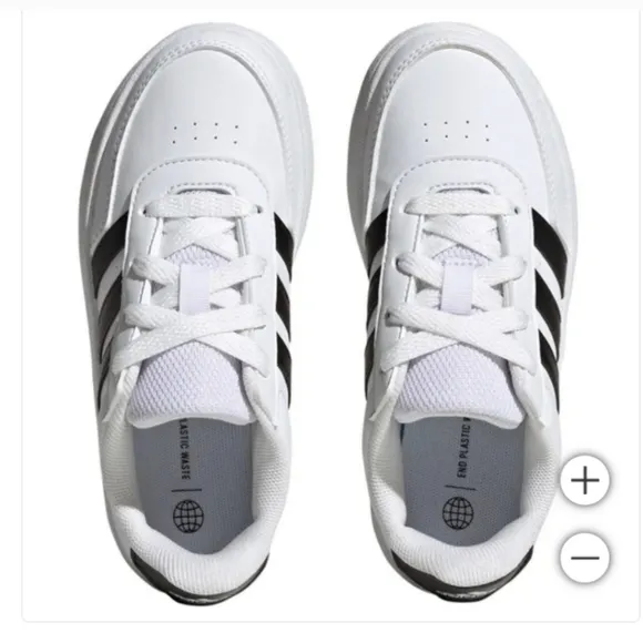 NEW adidas Kids' Breaknet Shoe White Tennis Shoes Sneakers