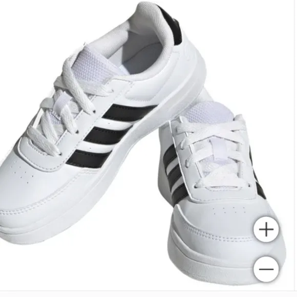 NEW adidas Kids' Breaknet Shoe White Tennis Shoes Sneakers