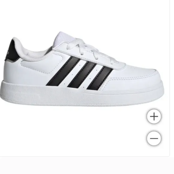 NEW adidas Kids' Breaknet Shoe White Tennis Shoes Sneakers