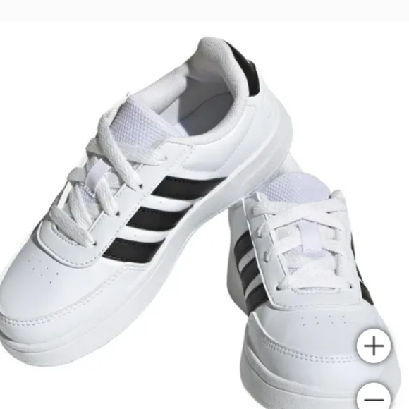 NEW adidas Kids' Breaknet Shoe White Tennis Shoes Sneakers