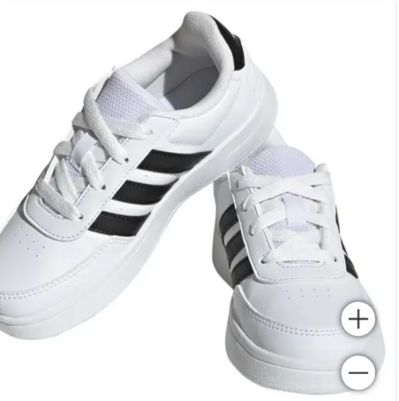 NEW adidas Kids' Breaknet Shoe White Tennis Shoes Sneakers