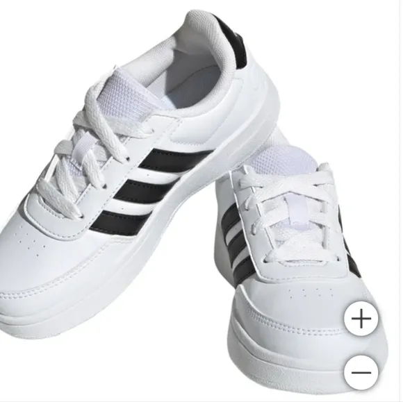 NEW adidas Kids' Breaknet Shoe White Tennis Shoes Sneakers