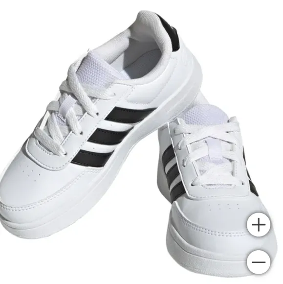 NEW adidas Kids' Breaknet Shoe White Tennis Shoes Sneakers