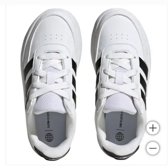 NEW adidas Kids' Breaknet Shoe White Tennis Shoes Sneakers