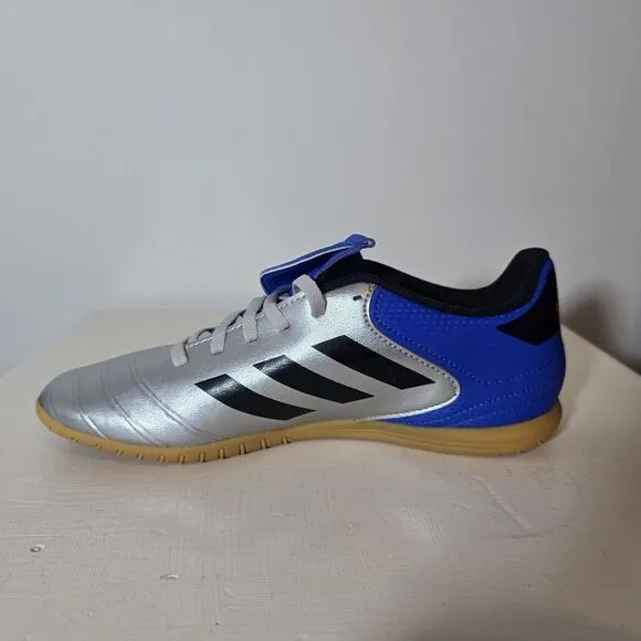 New Adidas Men's Copa Tango 18.4 Indoor Turf Soccer Shoes Silver Metallic Size 7